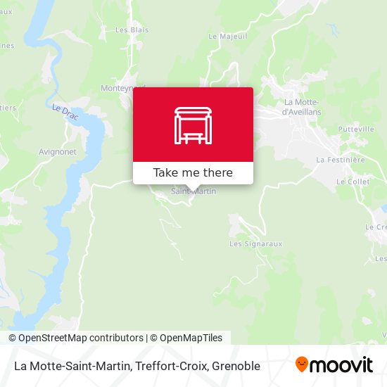 La Motte-Saint-Martin, Treffort-Croix map