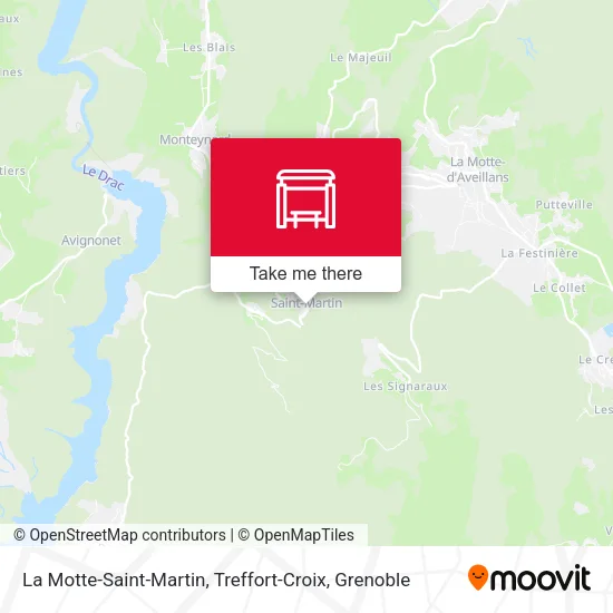 La Motte-Saint-Martin, Treffort-Croix map