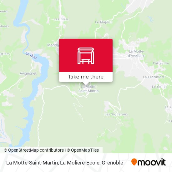 La Motte-Saint-Martin, La Moliere-Ecole map