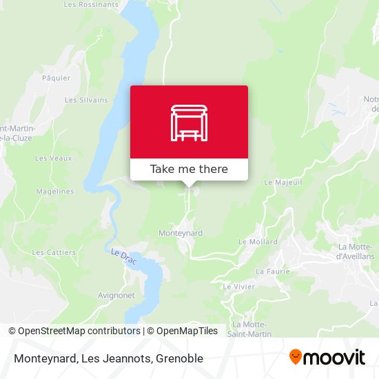 Monteynard, Les Jeannots map