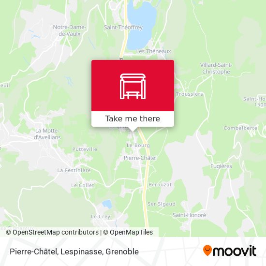 Pierre-Châtel, Lespinasse map
