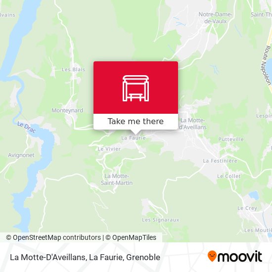La Motte-D'Aveillans, La Faurie map