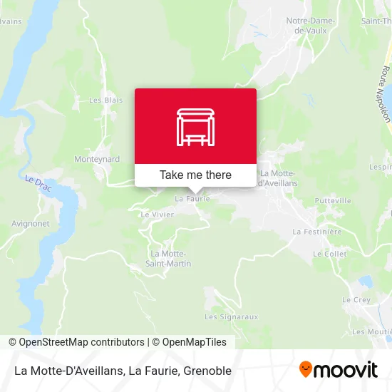 La Motte-D'Aveillans, La Faurie map