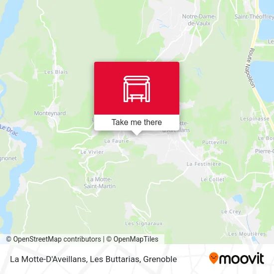 La Motte-D'Aveillans, Les Buttarias map