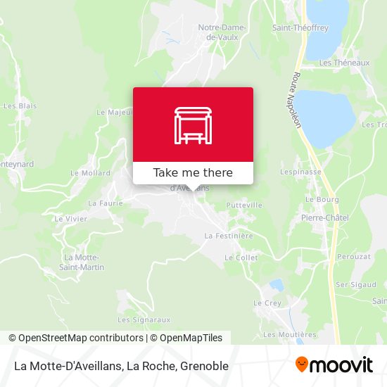 La Motte-D'Aveillans, La Roche map
