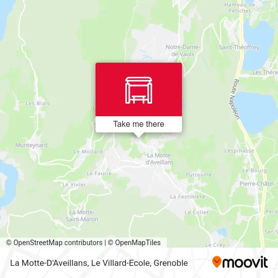 La Motte-D'Aveillans, Le Villard-Ecole map