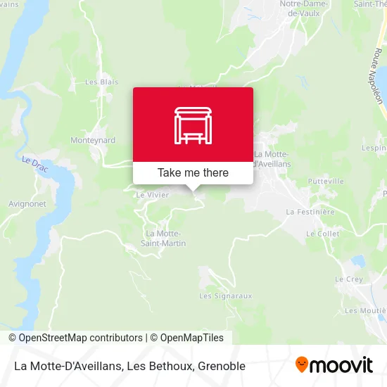 La Motte-D'Aveillans, Les Bethoux map