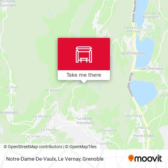 Notre-Dame-De-Vaulx, Le Vernay map