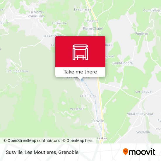 Susville, Les Moutieres map