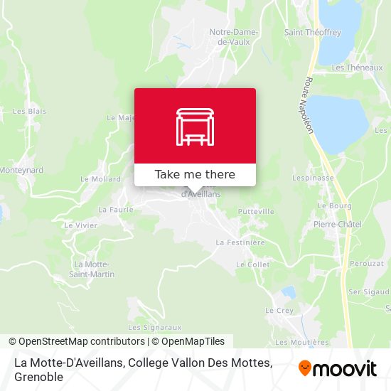 La Motte-D'Aveillans, College Vallon Des Mottes map
