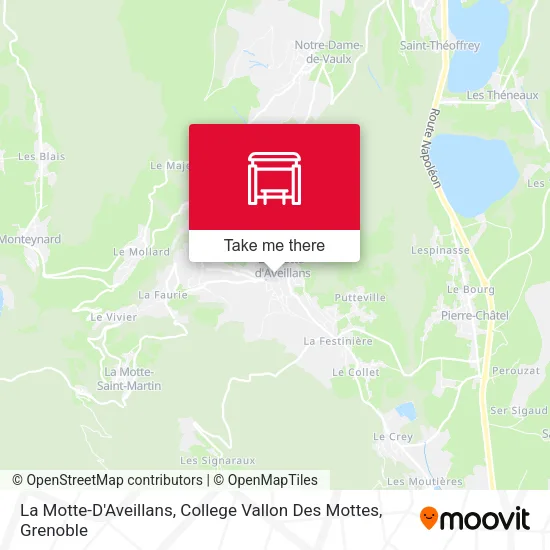 La Motte-D'Aveillans, College Vallon Des Mottes map