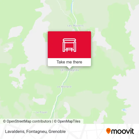 Lavaldens, Fontagneu map