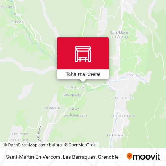 Saint-Martin-En-Vercors, Les Barraques map