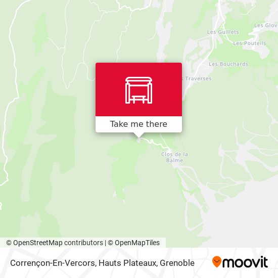Corrençon-En-Vercors, Hauts Plateaux map