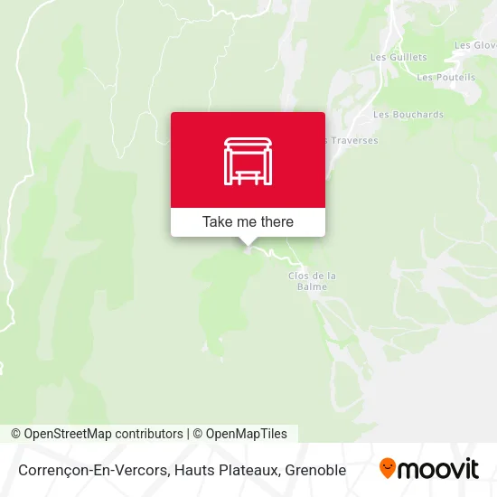 Corrençon-En-Vercors, Hauts Plateaux map