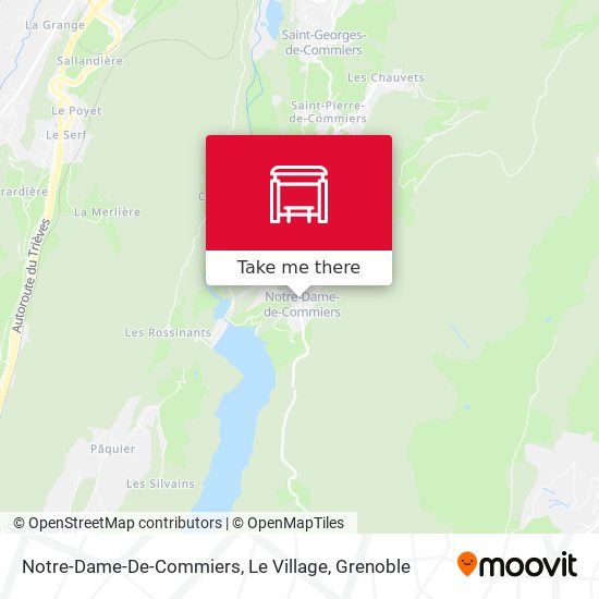Notre-Dame-De-Commiers, Le Village map