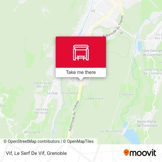 Vif, Le Serf De Vif map