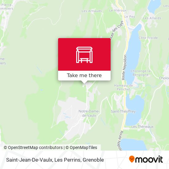 Saint-Jean-De-Vaulx, Les Perrins map