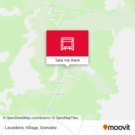 Lavaldens, Village map