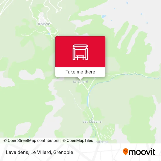Lavaldens, Le Villard map