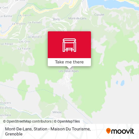 Mont-De-Lans, Station - Maison Du Tourisme map
