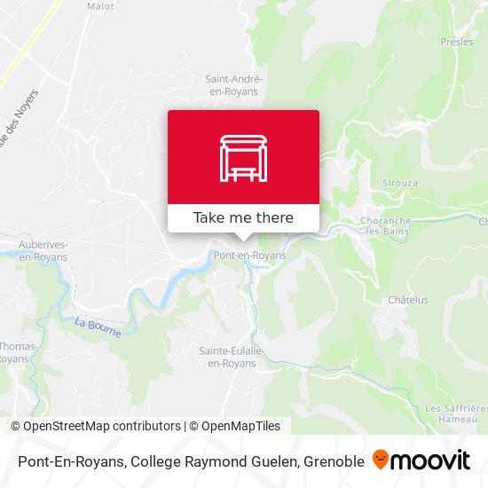 Pont-En-Royans, College Raymond Guelen map