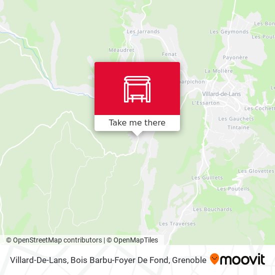 Villard-De-Lans, Bois Barbu-Foyer De Fond map