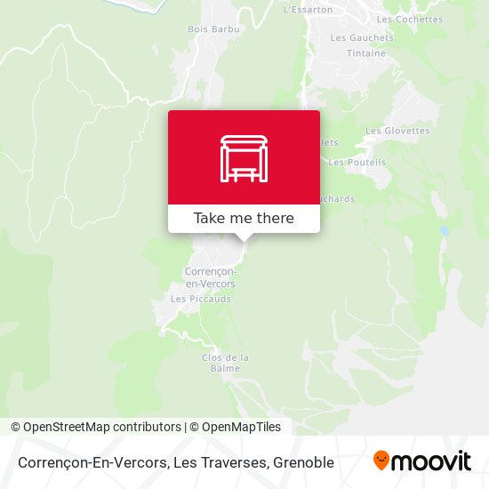 Corrençon-En-Vercors, Les Traverses map