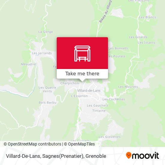 Villard-De-Lans, Sagnes(Prenatier) map