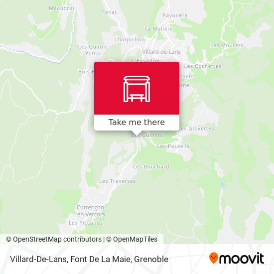 Villard-De-Lans, Font De La Maie map