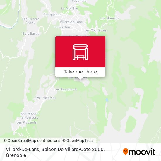 Villard-De-Lans, Balcon De Villard-Cote 2000 map