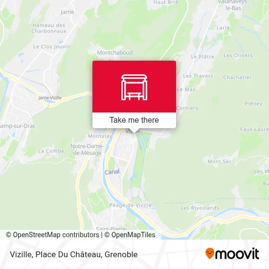 Vizille, Place Du Château map
