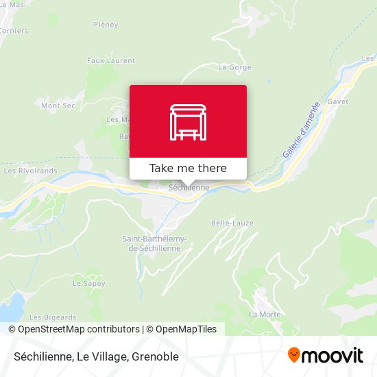 Séchilienne, Le Village map