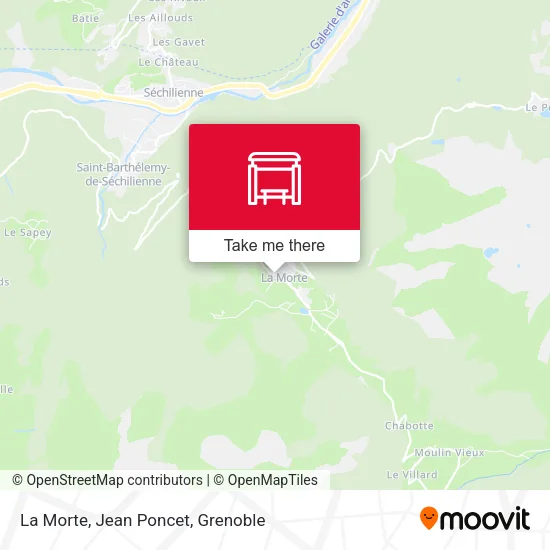 La Morte, Jean Poncet map