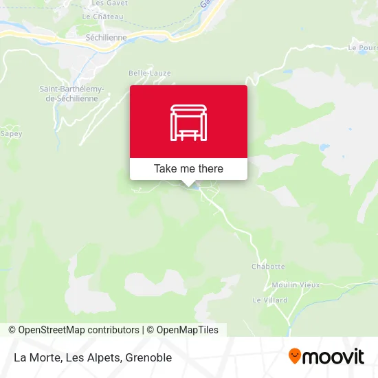 La Morte, Les Alpets map