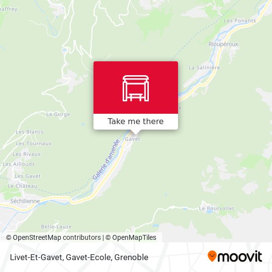 Livet-Et-Gavet, Gavet-Ecole map