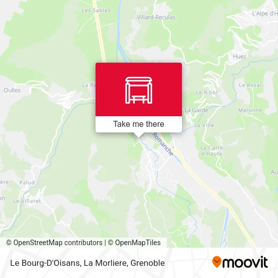 Le Bourg-D'Oisans, La Morliere map