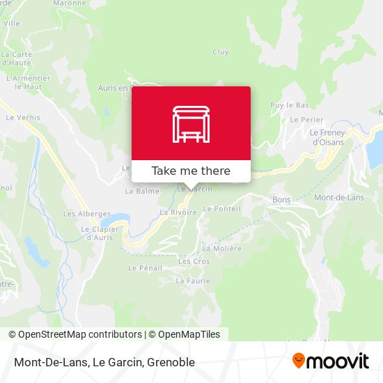 Mont-De-Lans, Le Garcin map