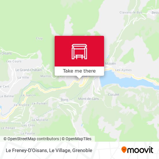 Le Freney-D'Oisans, Le Village map