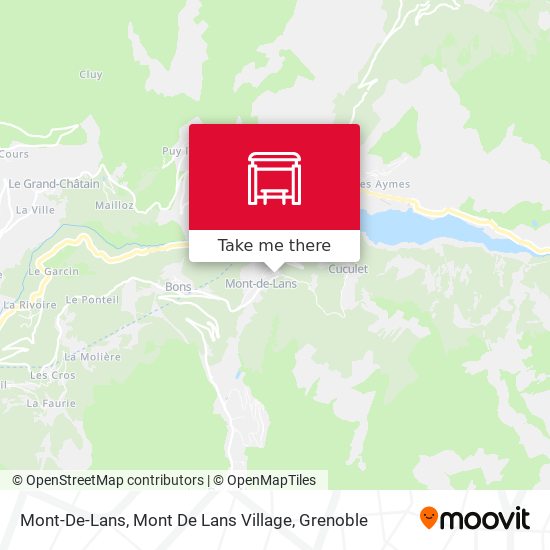 Mont-De-Lans, Mont De Lans Village map