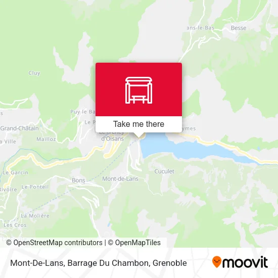 Mont-De-Lans, Barrage Du Chambon map