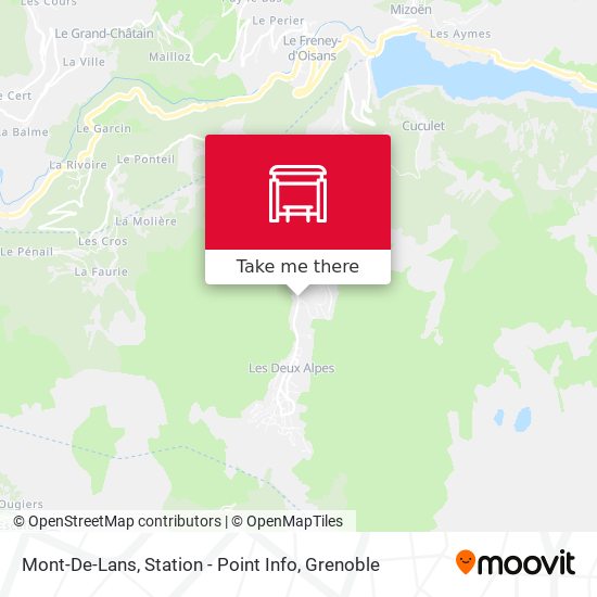 Mont-De-Lans, Station - Point Info map