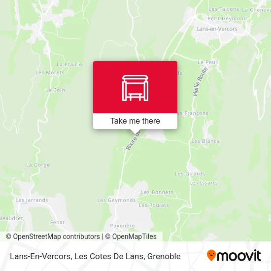 Lans-En-Vercors, Les Cotes De Lans map