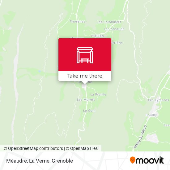 Méaudre, La Verne map