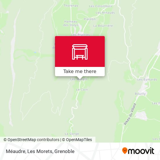 Méaudre, Les Morets map
