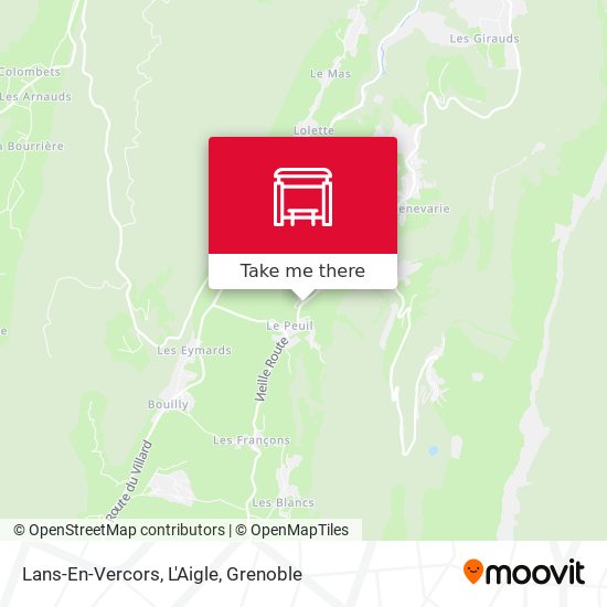Lans-En-Vercors, L'Aigle map