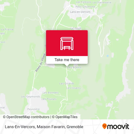 Lans-En-Vercors, Maison Favarin map