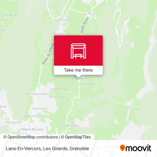 Lans-En-Vercors, Les Girards map