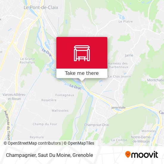 Champagnier, Saut Du Moine map