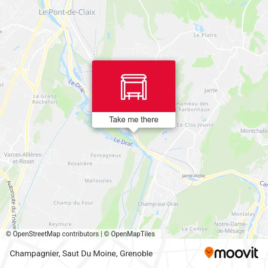 Champagnier, Saut Du Moine map